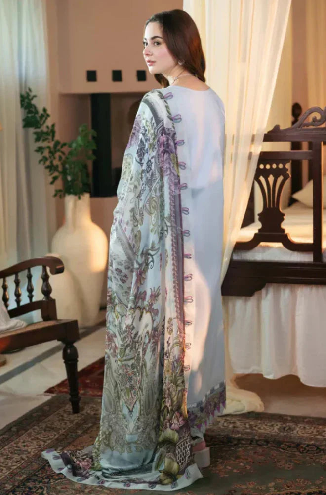 3PC-Embroidery Suit With Wool Shawl-AB-27