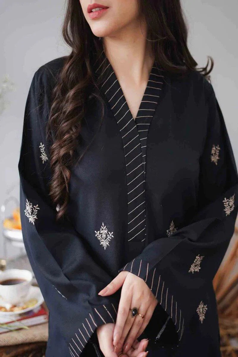 3PC Embroidery Suit with Dhanak Shawl-AB-03