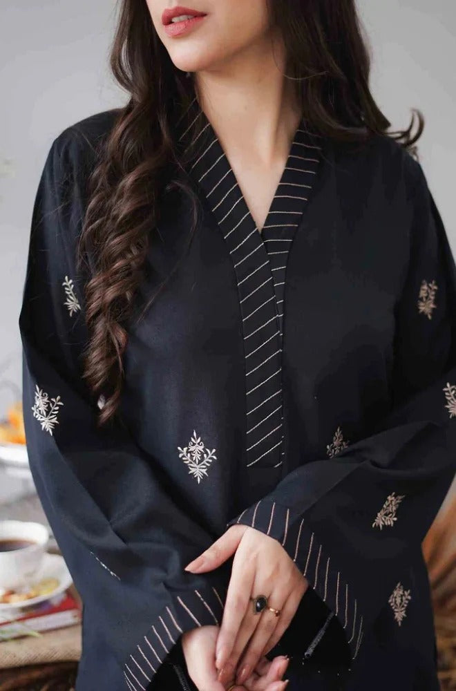 3PC Unstitched Dhanak Embroidery Suit-AB113