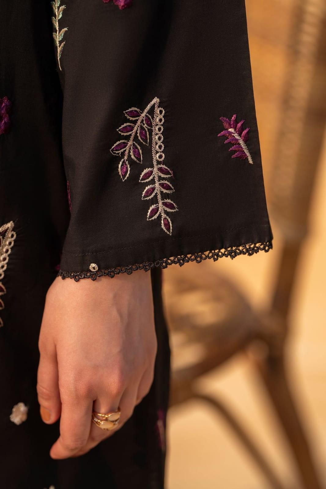 3PC Unstitched Dhanak Embroidered Shirt, AB26